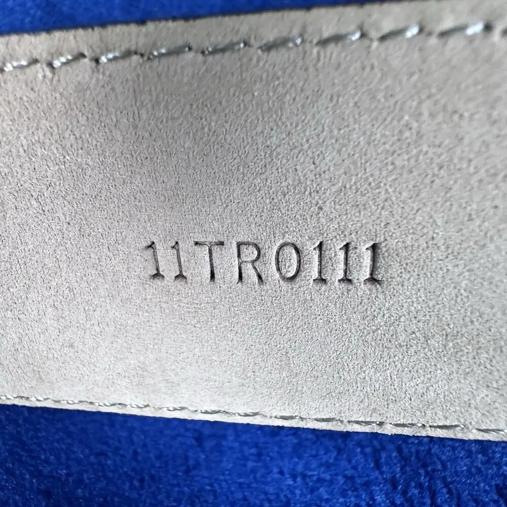 Donald Trump Belt Men 40 Leather silver Buckle Suede interior excellent